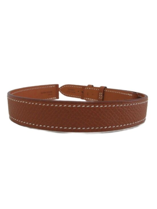 Hermes Leather Bracelet Watch Brown main image 8